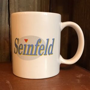 Vintage 1996 SEINFELD Coffee Mug • Logo 90s TV